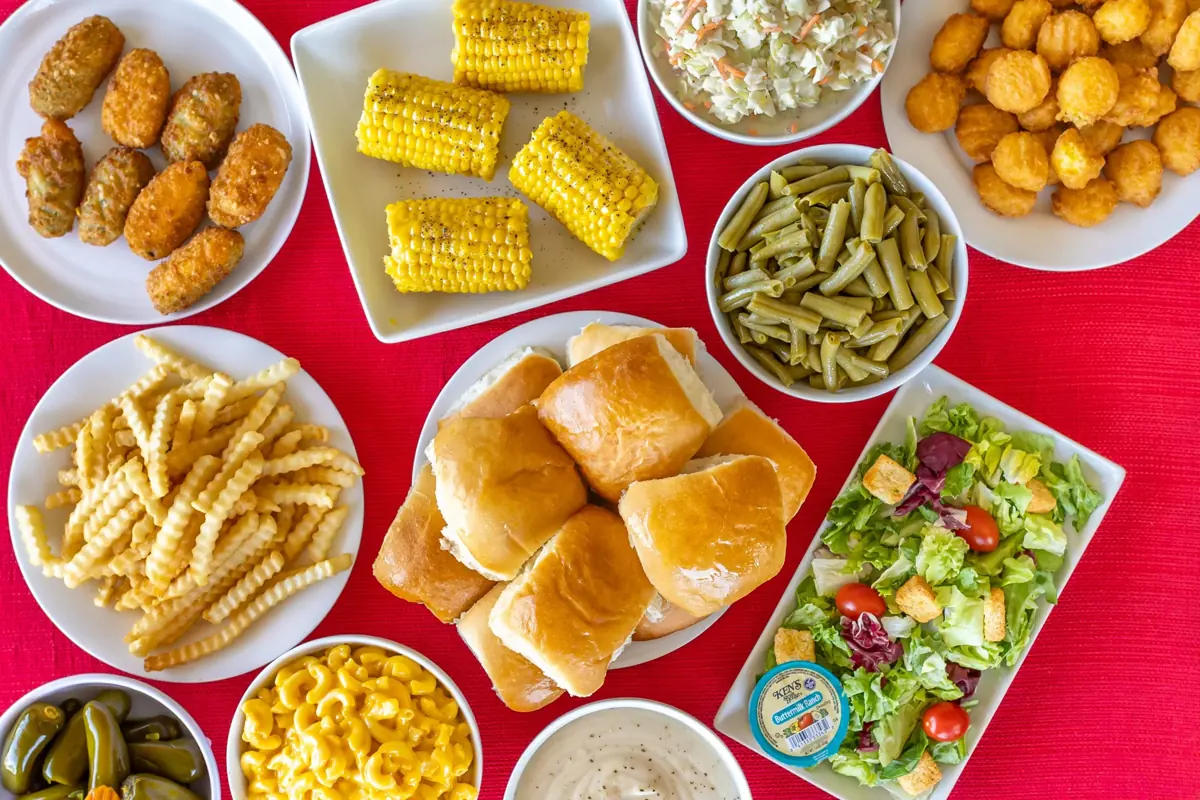 Bush’s Chicken sides spread